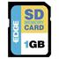 EDGE Digital Media flash memory card - 1 GB - SD